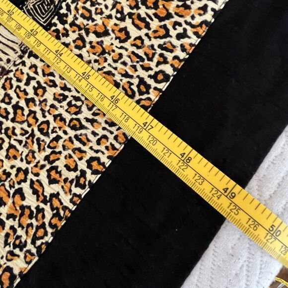 BOP Black Rayon Sleeveless Long Maxi Dress Plus Size 5X Tunic Leopard - Picture 8 of 8